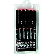 Nacario Ohto Çizim Serisi Graphic Liner 6 Lı Set (005-01-02-03-05-10)