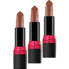 Nacario Avon Mat Ruj Marvellous Mocha Üçlü Set