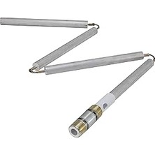 Nacario Eastman 42 Inç Esnek Magnezyum Anot Çubuğu, 3 Inç Nipel Bağlantısı, Krom, 60286