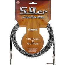 Nacario Klotz 59ER Siyah-Beyaz Örgülü Gitar Kablo