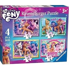 Nacario Ravensburger, 4 Puzzle Tek Kutuda My Little Pony, Çocuk Puzzle
