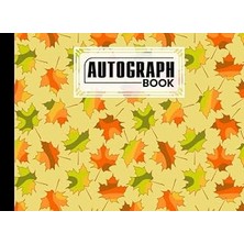 Nacario Autograph Book: Autumn Cover | Memory Book, Signature Celebrity Memorabilia Album Gift, Size 8.25"