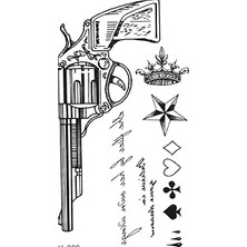 Nacario Bearpear Guns And Roses Geçici Dövme Tattoo