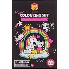 Nacario Bertoy Tiger Tribe Neon Unicorn Boyama Seti Çizim Seti