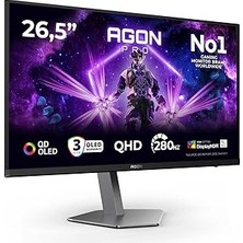 Nacario Aoc Agon AG276QZD2-27 Inç Qhd OLED Monitör, 240 Hz, 0,03 Ms Gtg, Freesync Pro, Com.g-Sy