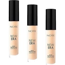 Nacario Note Cosmetics New Era Skin Protecting Concealer 20 Light Beige Göz Altı Kapatıcısı (3 Paketi)