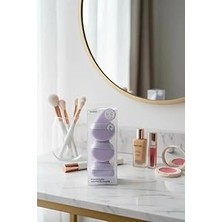 Nacario Miniso Üçgen Makyaj Süngeri Seti (3 Adet) – Kapatıcı Fondöten Uygulama Süngeri 6,7 cm