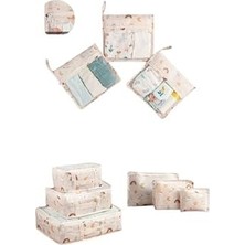 Nacario Meleni Baby 9'lu Bebek Valiz Düzenleyici Bavul Içi Organizer Set - Yeni Doğan Hastane Çıkış Çantası