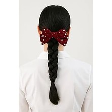 Nacario Katia & Bony Incili Fiyonk Otomat Toka Kırmızı Tek Ebat
