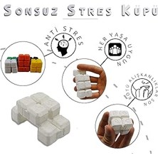 Nacario Stres Küpü Sonsuz Küp Fidget Popit (Beyaz)