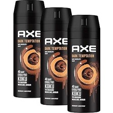 Nacario Erkek Deodorant Sprey Dark Temptation 150 ml (3 Paketi)