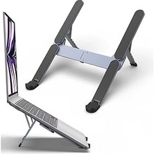 Nacario Mcstorey Katlanabilir Alüminyum Laptop Stand 6 Kademeli Ergonomik Yükseltici Cep Boyu Taşınabilir K