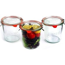 Nacario Weck 580 ml Mold Uzun Kavanoz Set (3 Adet) 742
