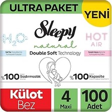 Nacario Sleepy Double Paket Külot Bez 4 Numara Maxi 100 Adet