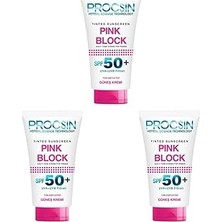 Nacario Procsin Pink Block Aydınlatıcı Spf 50+ Güneş Kremi, Karşıtı & Cilt Tonu Eşitleyici, Yoğun Neml