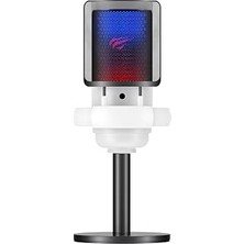 Nacario Havit Gamenote GK50 Rgb Yayıncı Mikrofon - 24BIT/192KHZ - Kardioid - Gürültü Engelleme - Type-C + 3