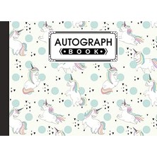 Nacario Autograph Book: Unicorns Cover | Memory Book, Signature Celebrity Memorabilia Album Gift, Size 8.25