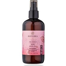 Nacario Bioterra Organik Gül Vücut Yağı 250 ml – Body Oil, Argan & Avokado & Nar Çekirdeği Yağı Içeren