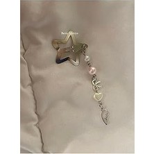 Nacario Melek Kanadı Charmlı Fiyonklu Fairycore Coquette Yıldız Toka Hair Clip
