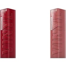 Nacario New York Super Stay Vinyl Ink Uzun Süre Kalıcı Likit Parlak Ruj 10 Lippy + Ne