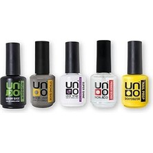 Nacario 5'li Tırnak Jel Seti, Rubber Base Coat, Strong Base, Top Coat, Non-Acid Primer, Dehydrator, 15M