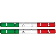 Nacario Italia Yazılı Italyan Çubuk 2li 3D Sticker