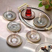 Nacario 6 Lık Schafer Keops Cam Çay Seti 12 Parça