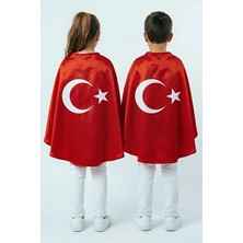 Breeze Türk Bayraklı Pelerin Standart, Kırmızı