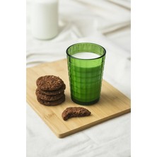 Aslanoğlu Store Allegra Koyu Yeşil Akrilik Bardak | 400 ml Su, Meşrubat, Sunum ve Kahve Yanı Için | Cam Değildir |