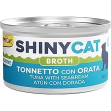 Nacario Gimcat Shinycat Broth Çipuralı Ton Balığı Maması, 70 Gram