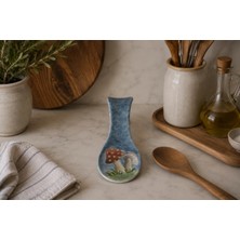 Muguetarts %100 El Emeği Seramik Desenli Kaşıklık 24X9X4 cm