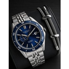 Quantum Otomatik Mekanizma Sapphire Cizilmez Cam Çelik Kordon 10 Atm Erkek Kol Saat EMG.1257.390