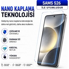 Powerfox Samsung S26 Uyumlu Cam Karışımlı Nano Cam Ekran Koruyucu | 9h+ Çizilme Direnci | Yüksek Dokunmatik Hassasiyet