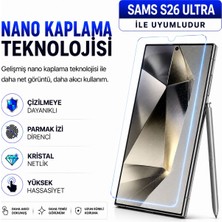 Powerfox Samsung S26 Ultra Uyumlu Cam Karışımlı Nano Cam Ekran Koruyucu | 9h+ Çizilme Direnci | Yüksek Dokunmatik Hassasiyet