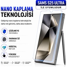 Powerfox Samsung S25 Ultra Uyumlu Cam Karışımlı Nano Cam Ekran Koruyucu | 9h+ Çizilme Direnci | Yüksek Dokunmatik Hassasiyet