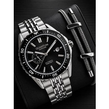 Quantum Otomatik Mekanizma Sapphire Cizilmez Cam Çelik Kordon 10 Atm Erkek Kol Saat EMG.1257.350