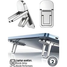 Renas Store Lukas Schneider Serisi 2’li Gri Laptop Standı - Ergonomik 2 Kademeli Yükseltici 722892