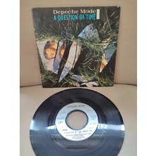 Plakperest Depeche Mode - A Question Of Time / Black Celebration ( Live ) - 1986 Fransa Basım 45LIK Plak Dönem Plak