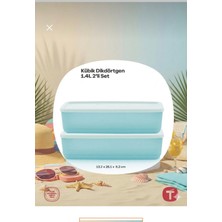 Tupperware Kübik Set 2 Li Dikdörtgen