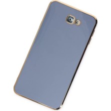 Renas Store Samsung Galaxy J7 Prime Kılıf Volet Silikon - Mavi
