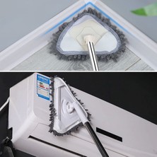 Renas Store Teleskopik Saplı 150 cm Üçgen Mop Cam Duvar Tavan Fayans Parke Temizleyici Mop (5528)