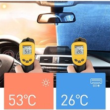 Renas Store 120*55 cm Ambalajlı Vantuzlu Araç Içi Ön Cam Perdesi Katlanabilir Güneşlik (5528)