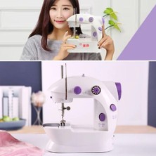 Renas Store Pratik Taşınabilir Elektrikli Veya Pilli Seyahat Tipi Hız Ayarlı Kademeli Dikiş Makinesi (5528)