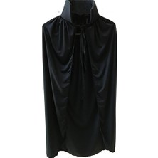 Renas Store Si̇yah Yakalı Pelerin - Vampir Pelerin - Dracula Pelerin 90 cm (5528)