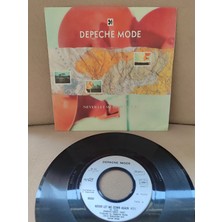 Plakperest Depeche Mode - Never Let Me Down Again / Pleasure Little Treasure 1987 Fransa Basım 45LIK Plak Dönem Plak