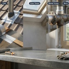 Renas Store 3 Adet 96MMX2MT Su Sizdirmaz Folyo Bant Çati-Cam Tavan-Metal Yüzey-Pencere - Boru Vb. (5528)