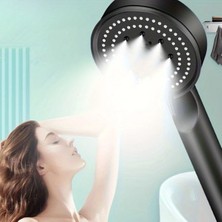 Renas Store 5 Fonksiyonlu Yüksek Basınçlı Ayarlanabilir Siyah Duş Başlığı (5528)