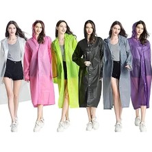 Renas Store Kadın Erkek Yağmurluk Kapüşonlu Çıtçıtlı Eva Raincoat (5528)