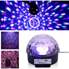 Renas Store Küre Disko Topu Müzik Çalar Renkli Lazer Işıklı Bluetooth (5528)