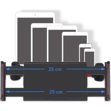 Renas Store Oto Koltuk Arkası Telefon Tablet Tutucu Ayarlanabilir 360 Derece Dönebilen Pratik Stand (5528)